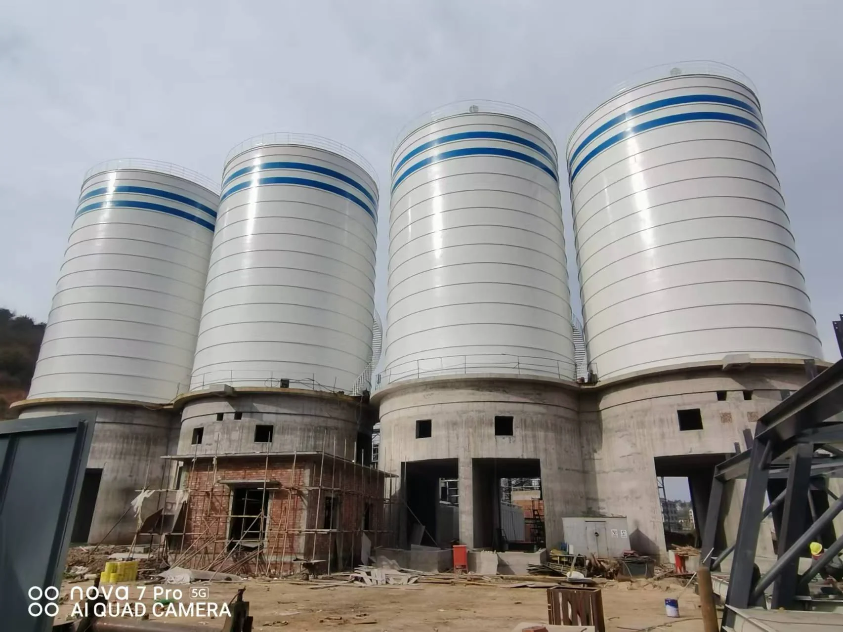Sand and Aggregate Silo view 1