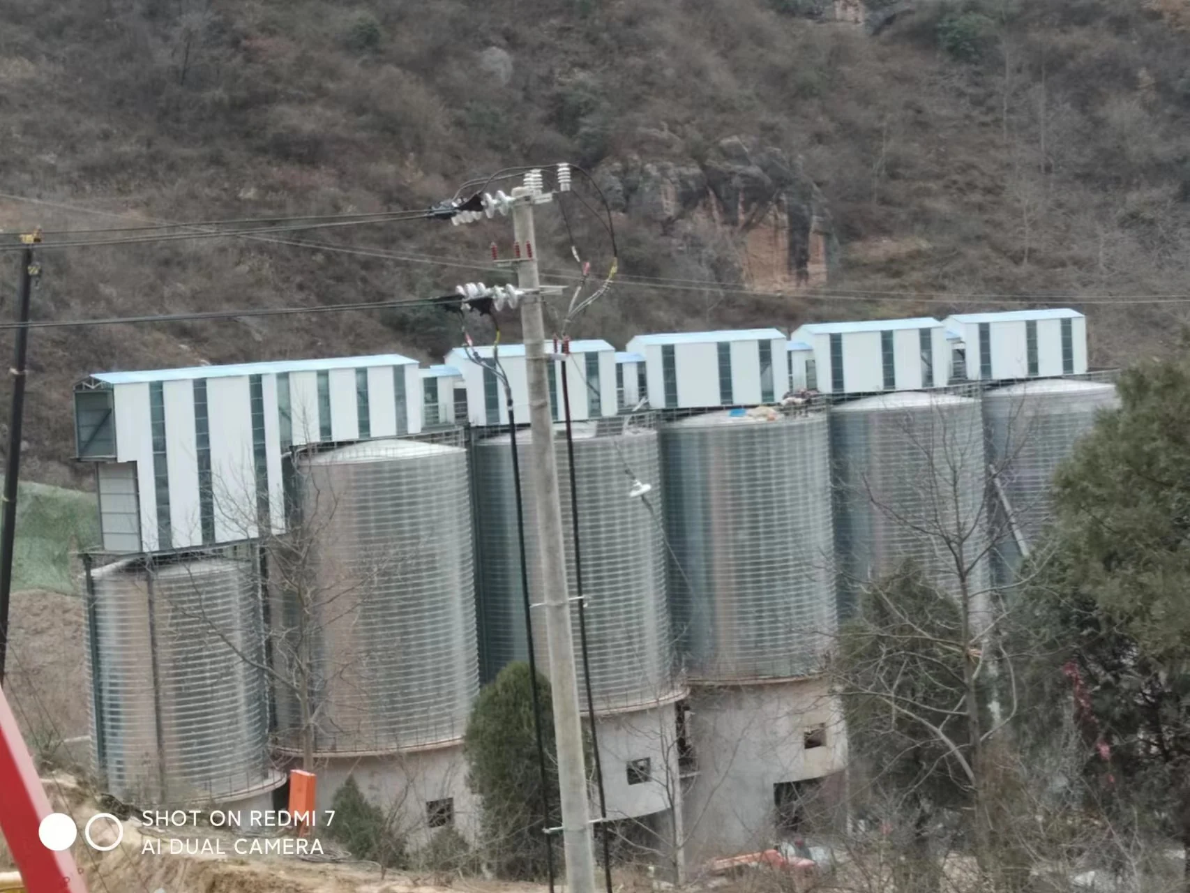 Sand and Aggregate Silo view 4